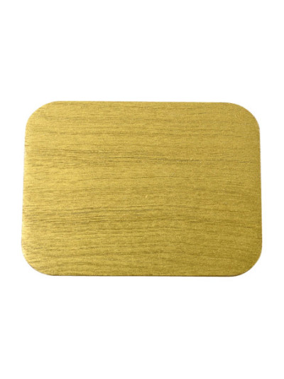 Platillo de aluminio oro D 10x8 cm
