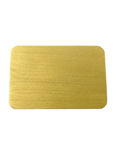 Platillo de aluminio oro 17x12 cm