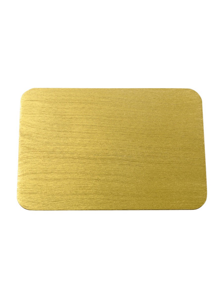 Platillo de aluminio oro 17x12 cm