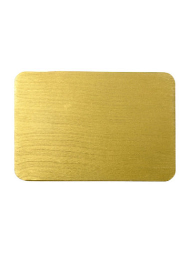 Platillo de aluminio oro 20,5x14 cm