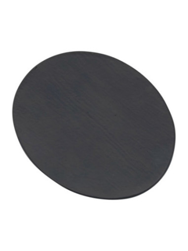 Platillo oval de aluminio negro 10x8 cm