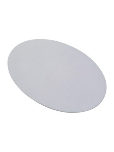 Platillo oval de aluminio blanco 20,5x14 cm
