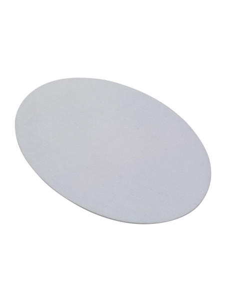 Platillo oval de aluminio blanco 20,5x14 cm