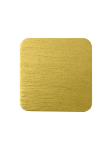 Platillo de aluminio oro 14x14 cm