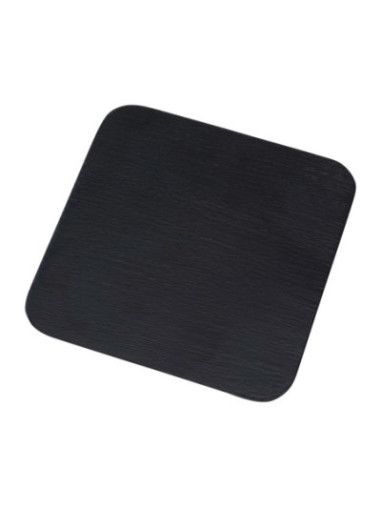 Platillo de aluminio negro 12x12 cm