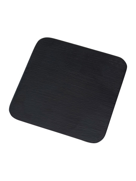 Platillo de aluminio negro 12x12 cm