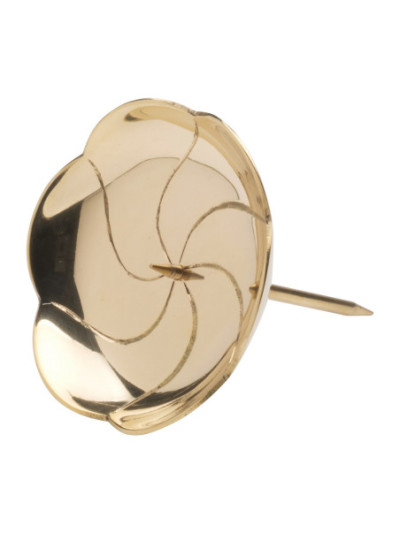 Candelero adviento niquelado D 8 cm