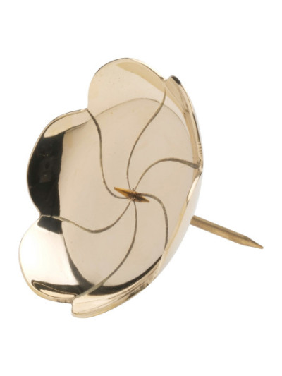 Candelero adviento niquelado D 10 cm