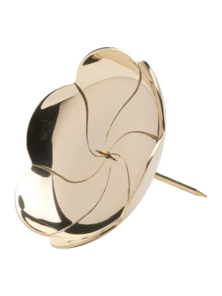 Candelero adviento niquelado D 12 cm