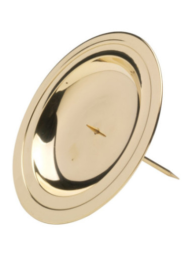 Candelero adviento pulido D 13 cm