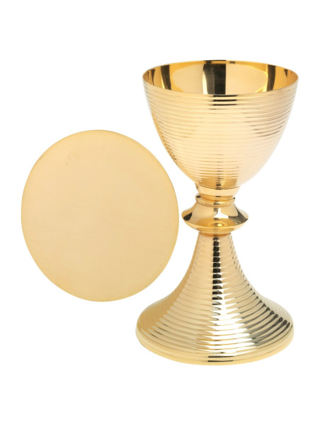 Cáliz con patena dorado H 21 cm