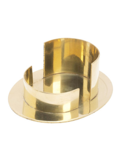 Candelero oval pulido 7x5 cm interno