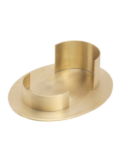 Candelero oval mate 9x5 cm interno