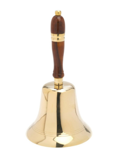 Campana altar con mango de madera H 26 cm