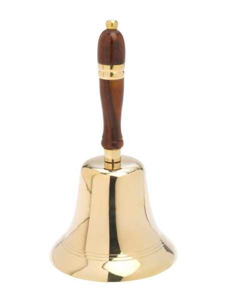 Campana altar con mango de madera H 26 cm