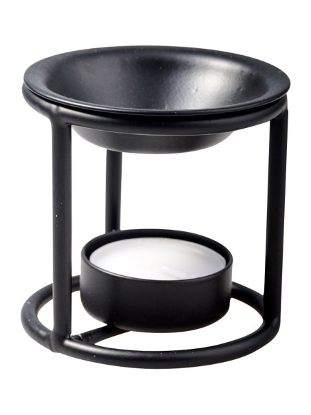 Quemador de incienso, hierro, negro H 7 cm