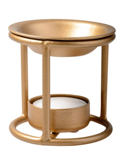 Quemador de incienso, hierro, dorado H 7 cm